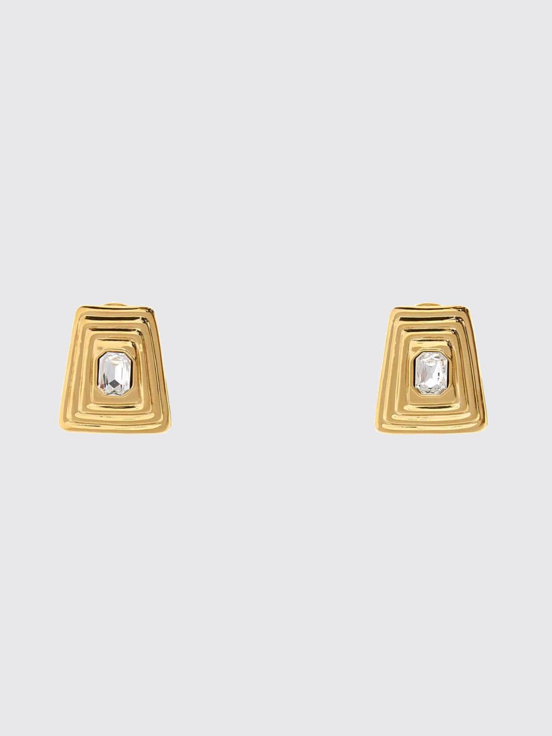 Alessandra Rich Crystal-Embellished Clip-On Dangle Earrings