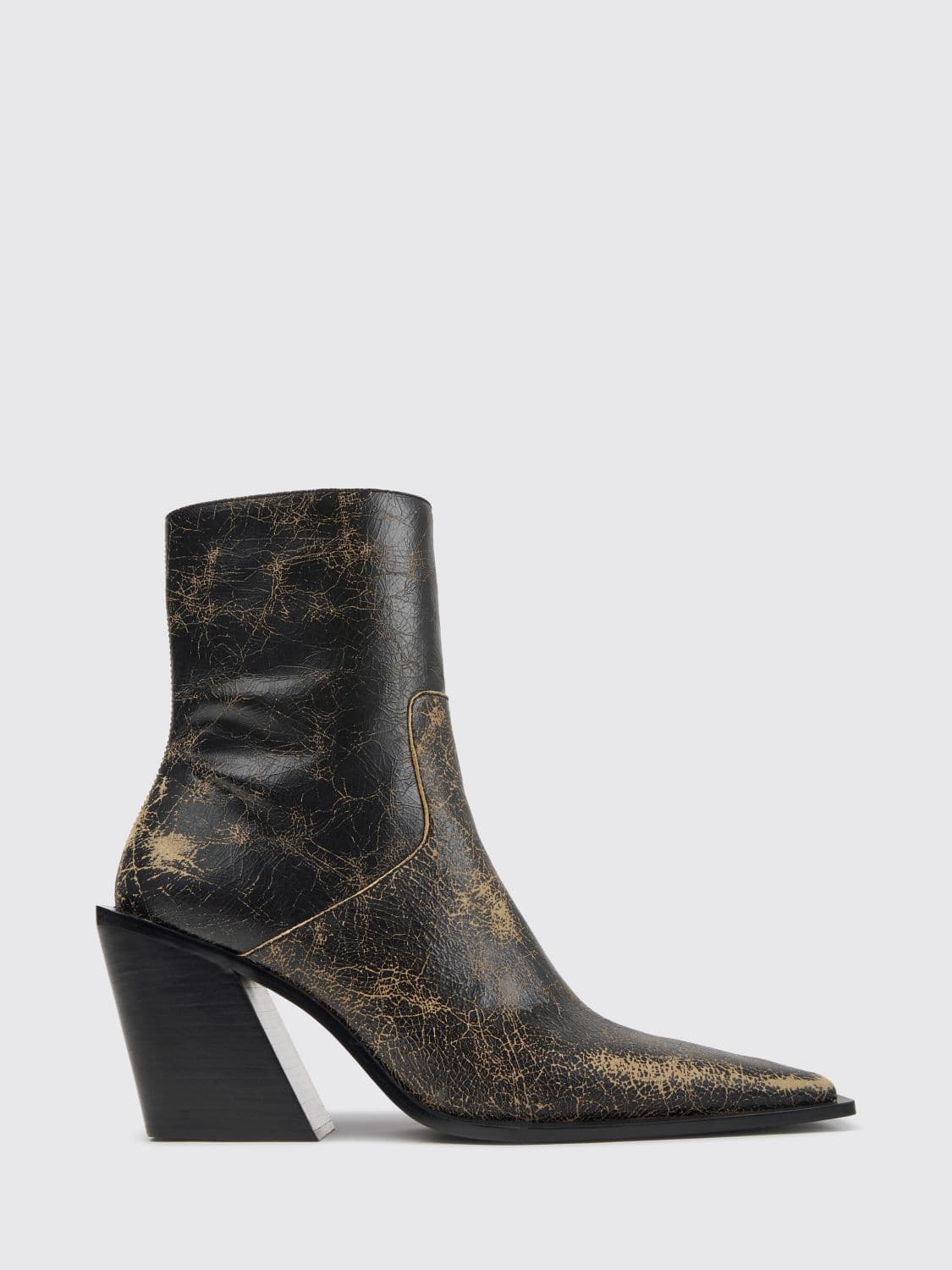 Camperlab Escandalo Bicolor Crackled Leather Western Boots