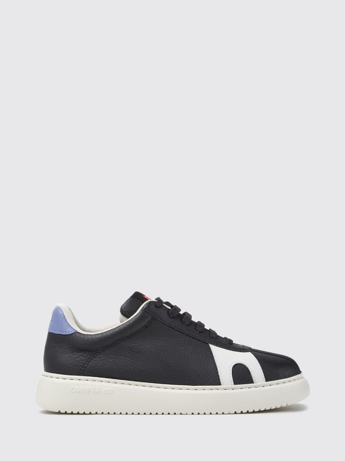 Camper Twins Low-Top Calfskin Trainers with Contrast Logo