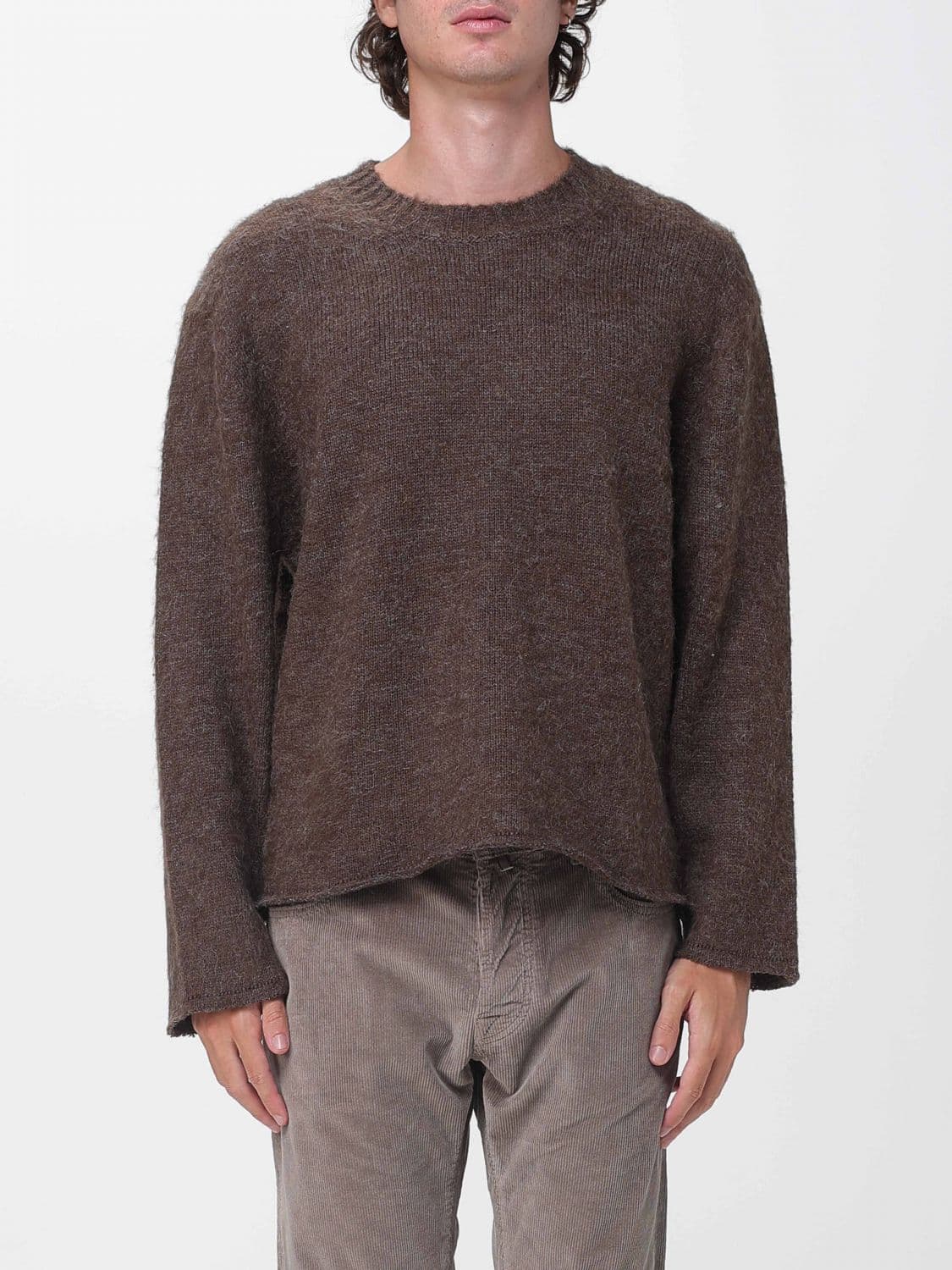 Diana Studio Long-Sleeved Crewneck Sweater in Pure Merino Wool