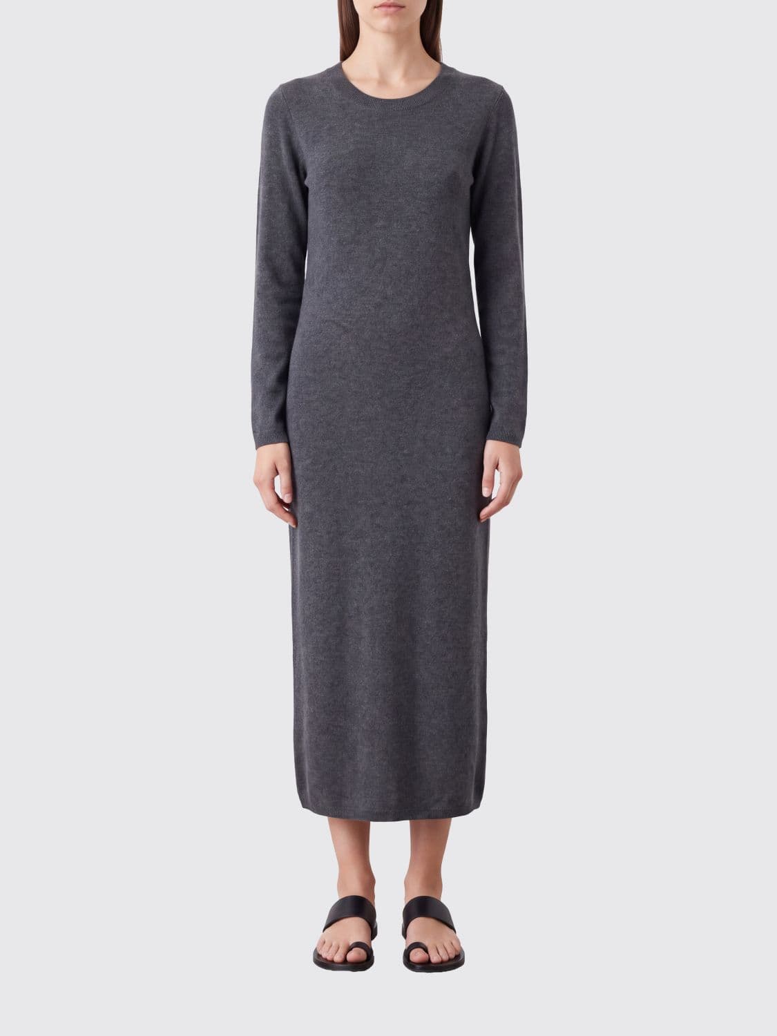 Semicouture Brenda Wool and Cashmere Crewneck Knit Mini Dress