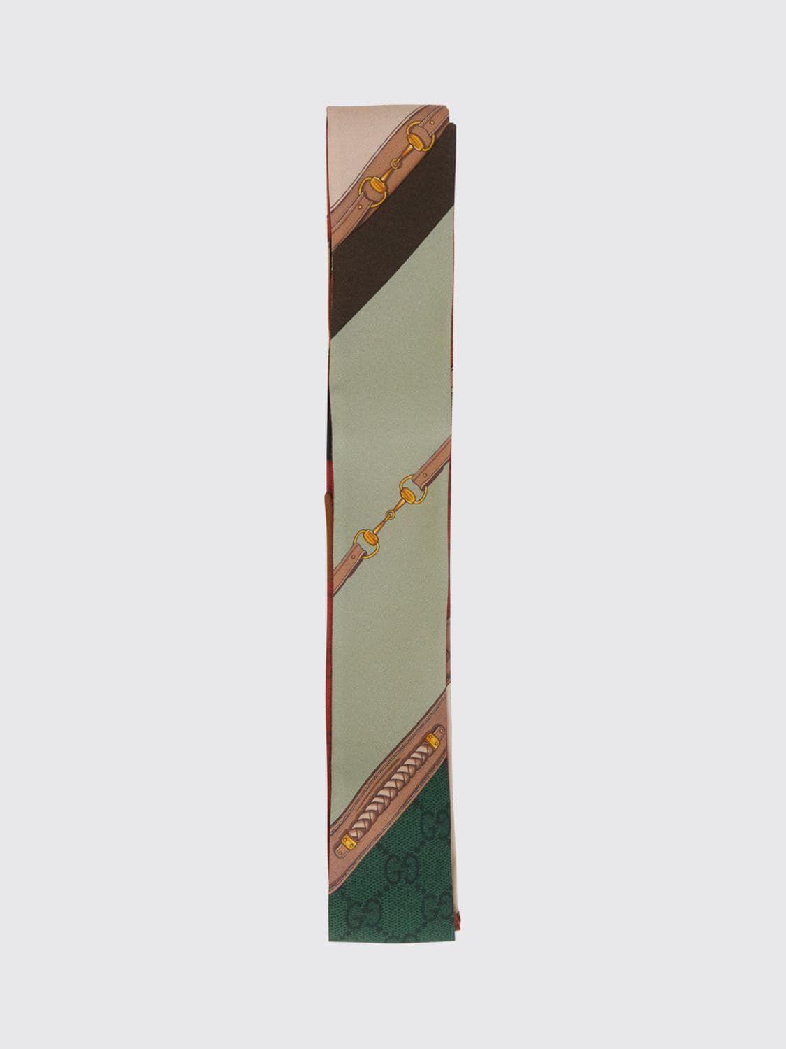 Gucci GG Monogram Print Silk Bandeau
