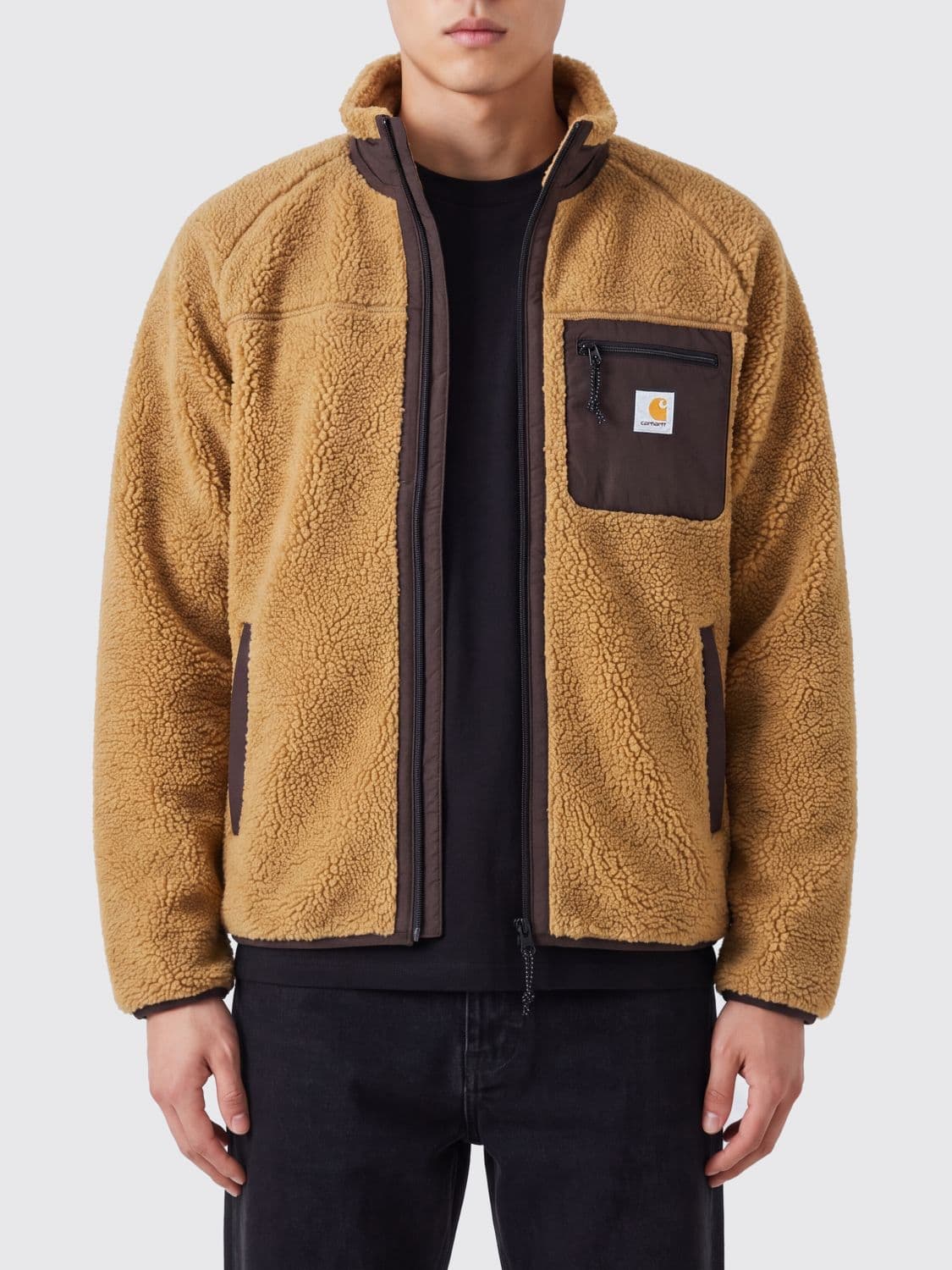 Carhartt Wip Prentis High Neck Fleece Jacket with Zip Pockets