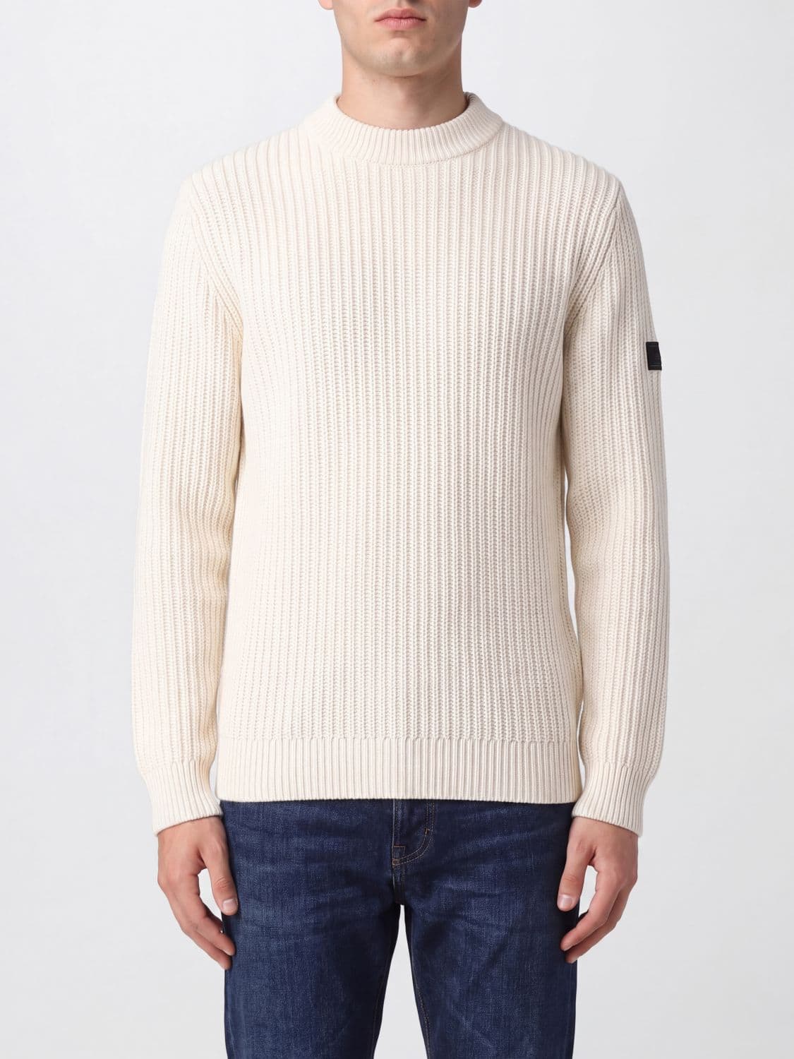 Barbour Ribbed Wool and Cotton-Blend Crewneck Jumper