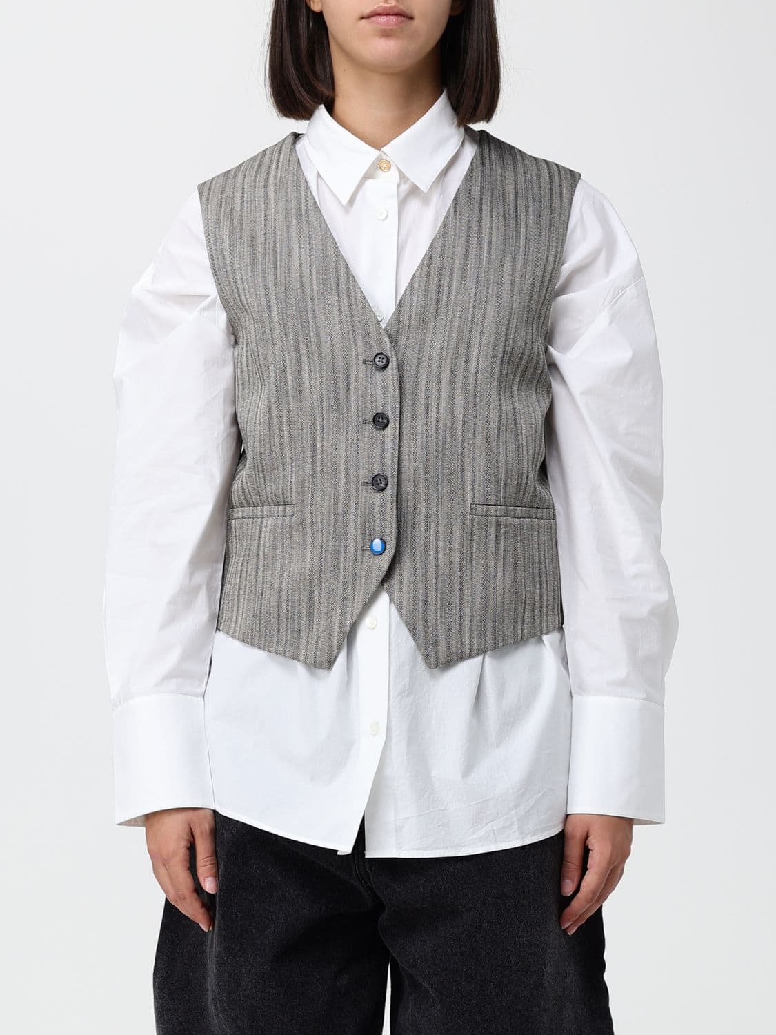 Paul Smith Waistcoat Woman color Grey