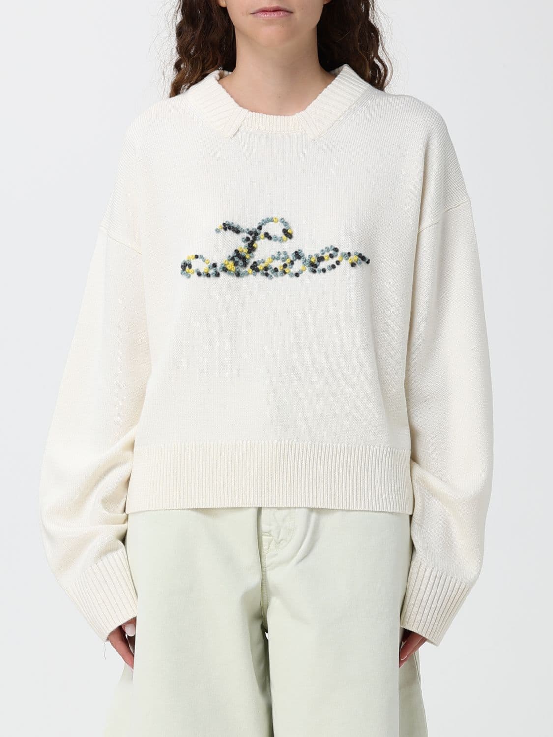 Paul Smith Embroidered-Logo Merino Wool Crewneck Jumper