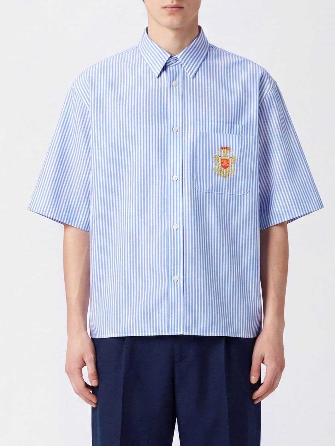 Celine Shirt Men color Blue