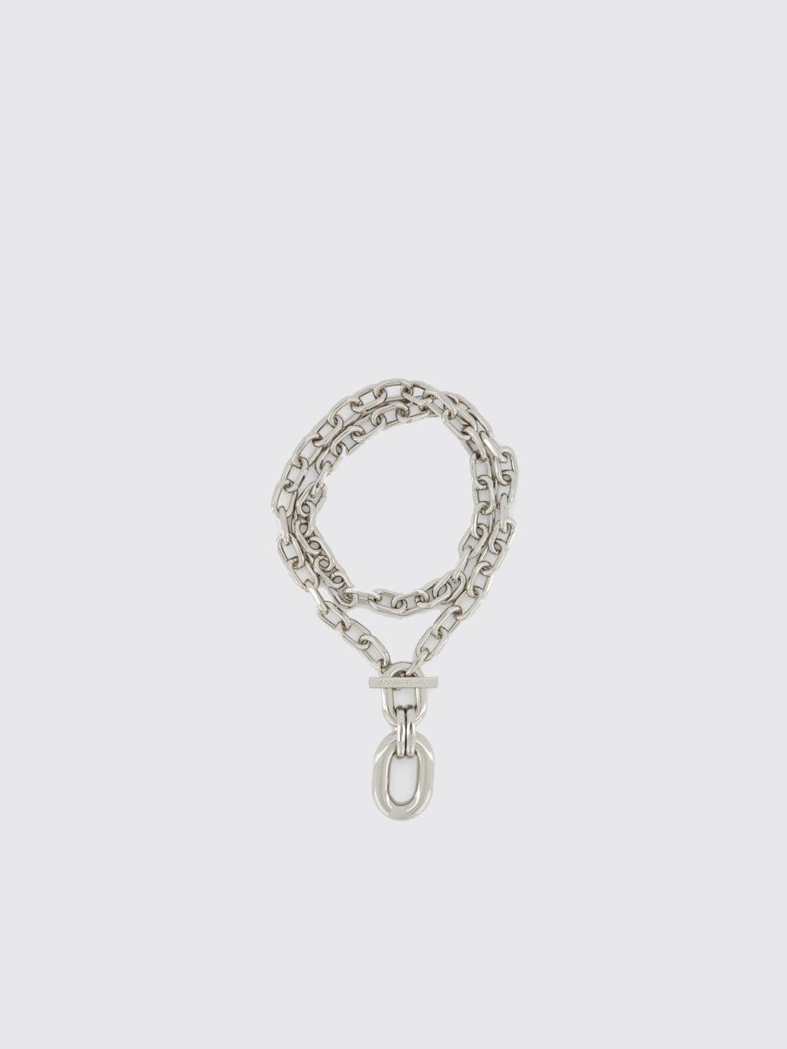 Rabanne XL Link Brass Necklace with Charm
