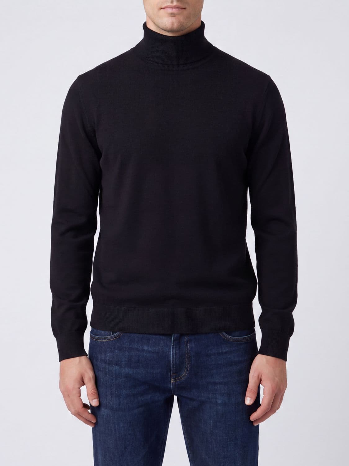 Ballantyne Virgin Wool Long-Sleeved Turtleneck Jumper