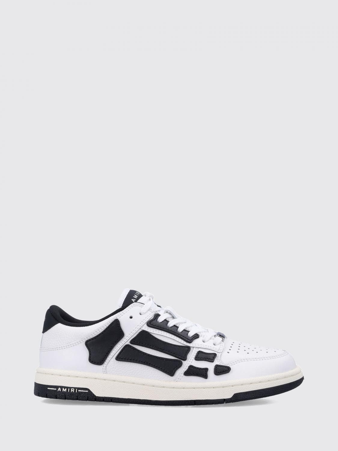 Amiri Skel Bicolour Low-Top Trainers in Bovine Leather with Perforated Toe · 40