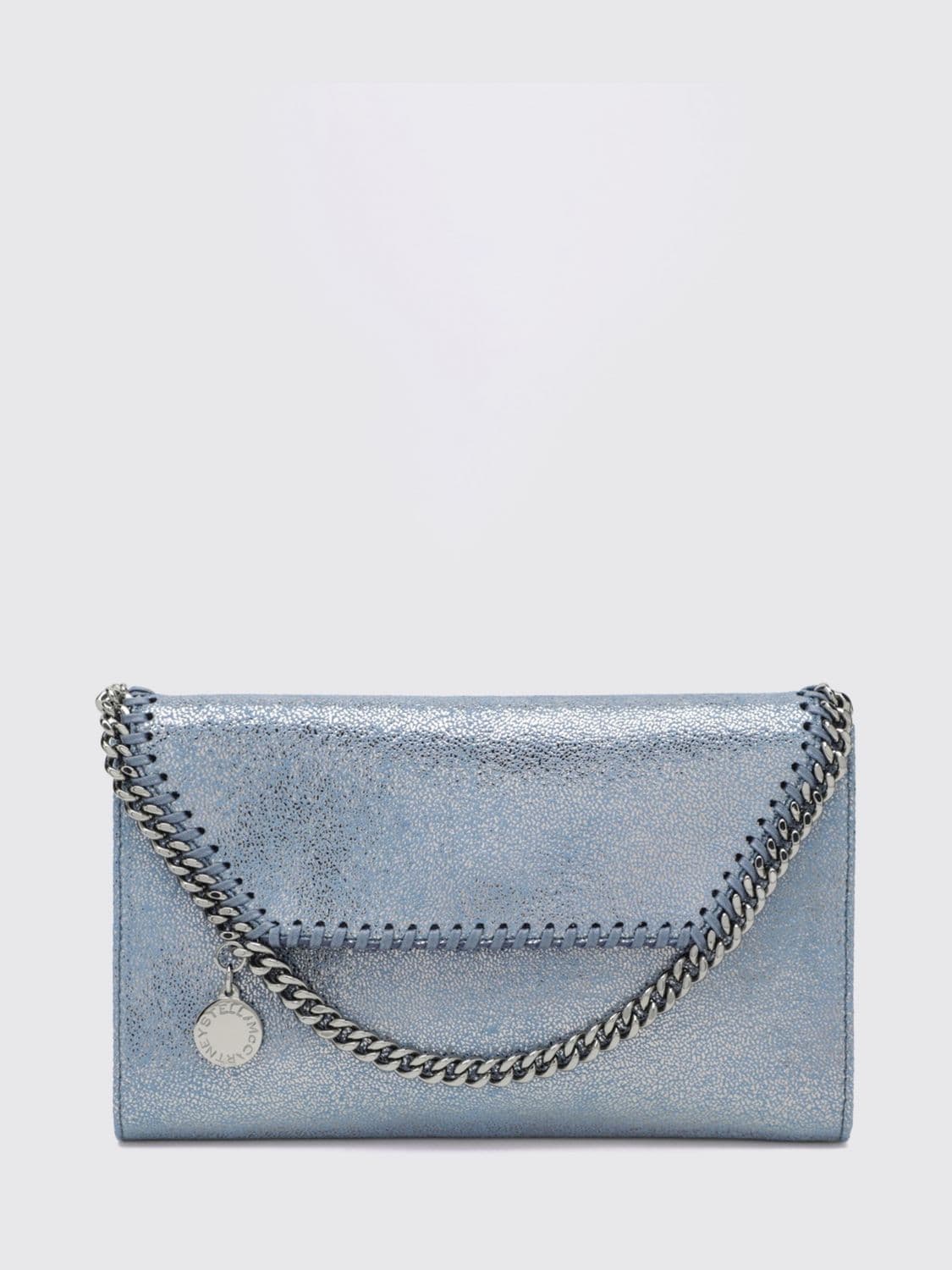Stella Mccartney Falabella Wallet on Chain in Eco Alter Mat with Metal Chain