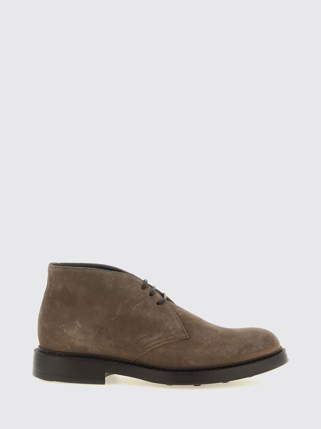 Doucal's Suede Leather Chukka Boots with Rubber Sole