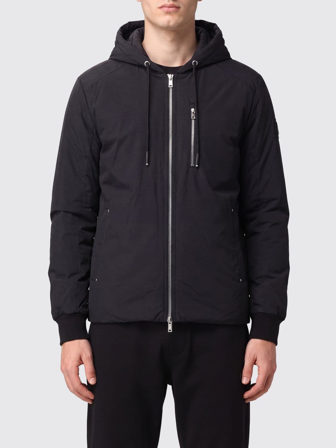 Moose Knuckles Northdale Padded Bomber Jacket in Water-Repellent Nylon