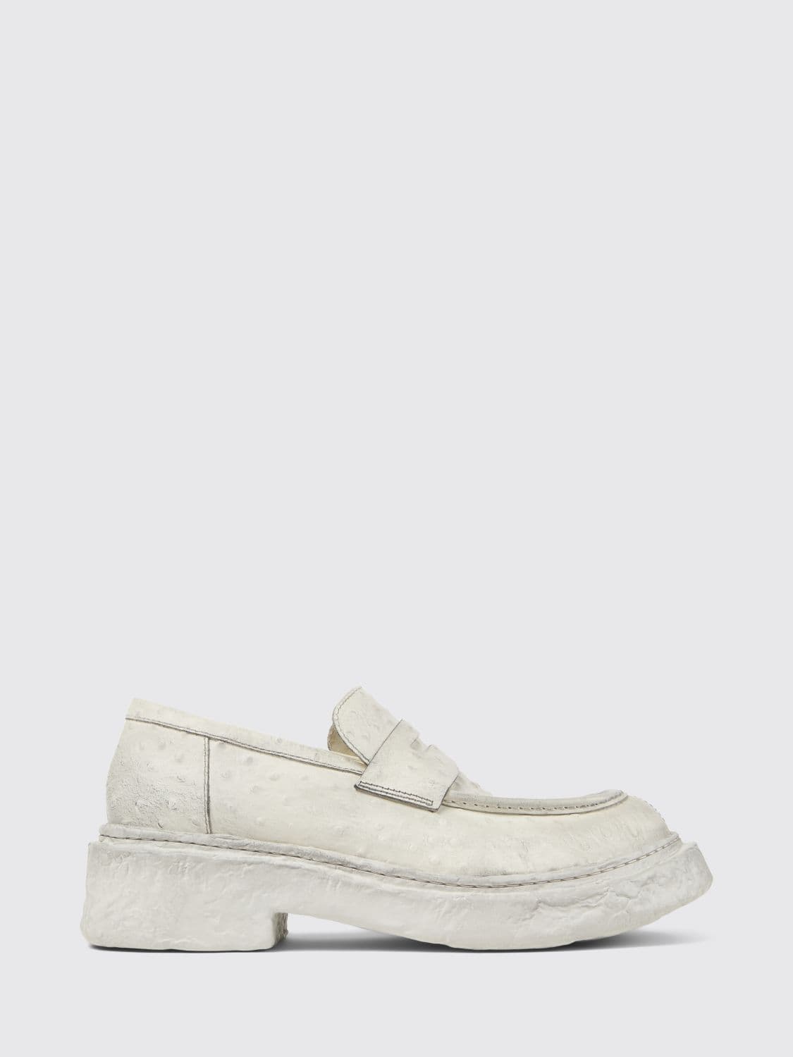 Camperlab Vamonos Calfskin Loafers with Saddle Strap