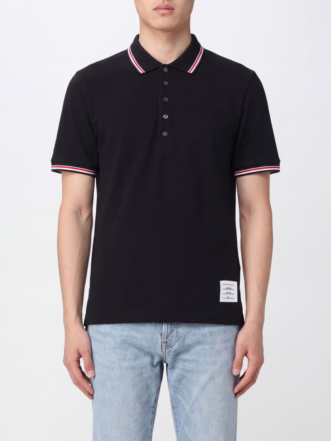 Thom Browne Polo Shirt Men color Black