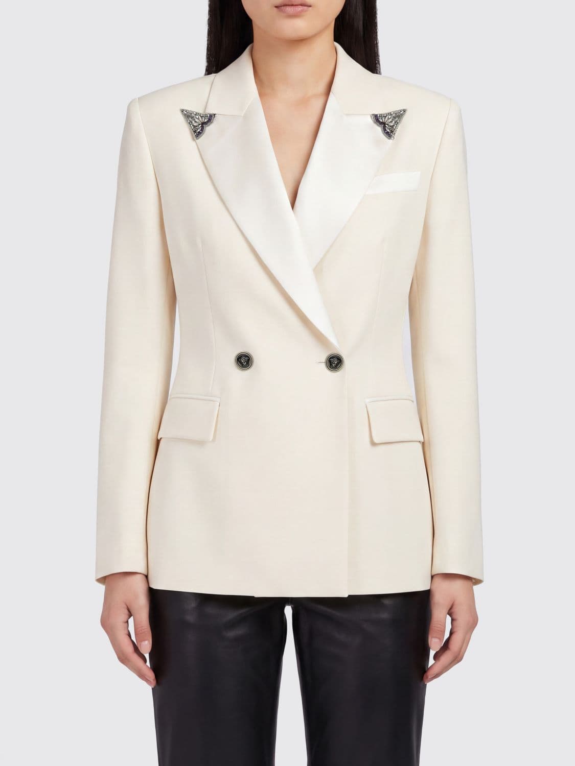 Versace Jacket Woman color White · 42