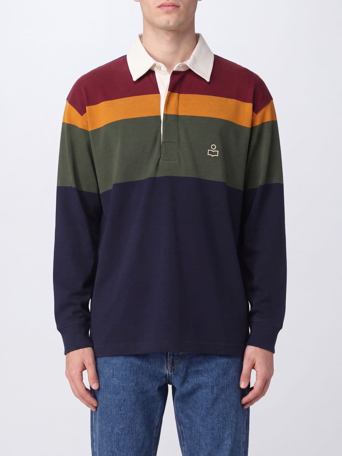 Isabel Marant Polo Shirt Men color Blue