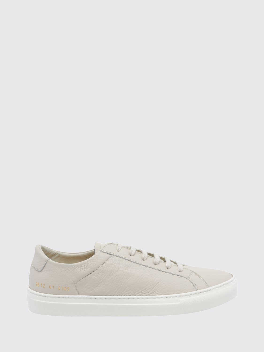 Common Projects Achilles Grained Leather Low-Top Sneakers with Printed Logo
