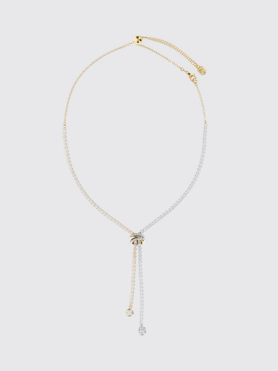 Swarovski Hyperbola Necklace in 18k Gold-Plated Metal with Crystals