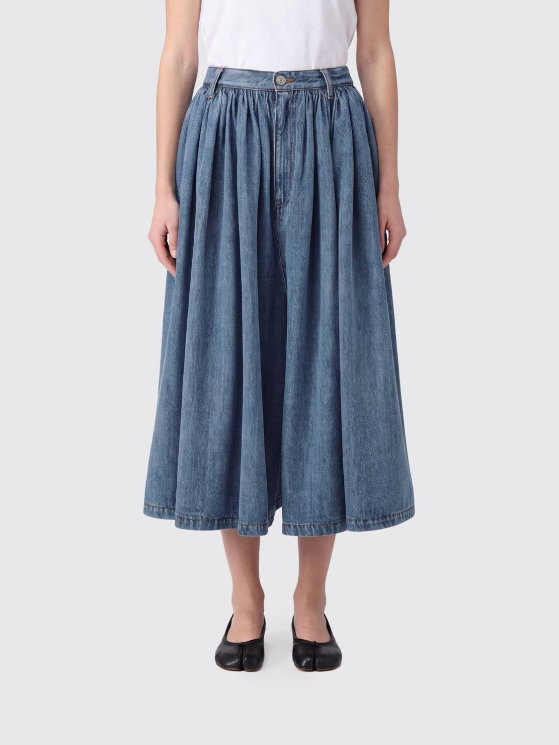 Mm6 Maison Margiela Shorts Woman color Blue