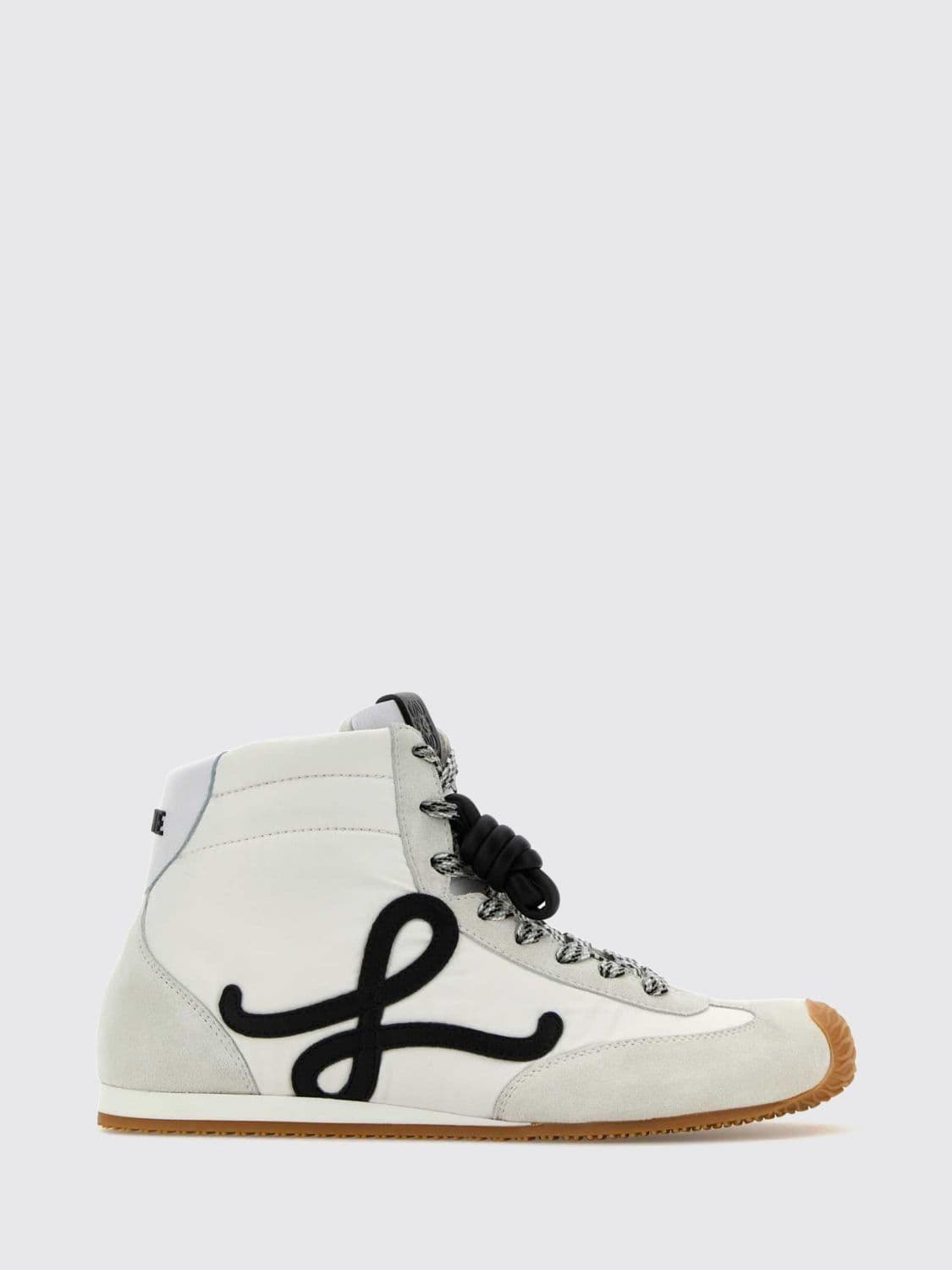 Loewe Ballet Runner 2.0 High-Top Trainers in Nylon and Calfskin with Logo