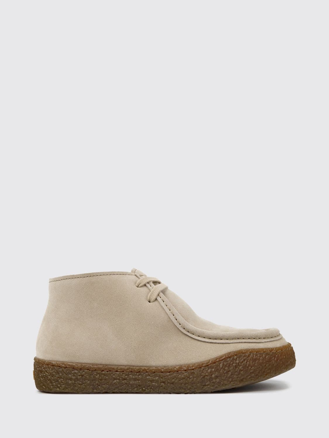 Camper Peu Terreno Suede Desert Boots with Rear Logo and Low Heel