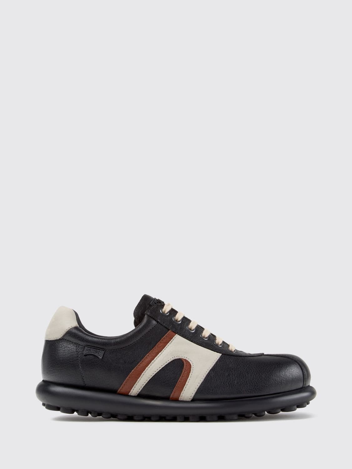Camper Pelotas Low-Top Sneakers in Smooth Leather with Contrast Logo
