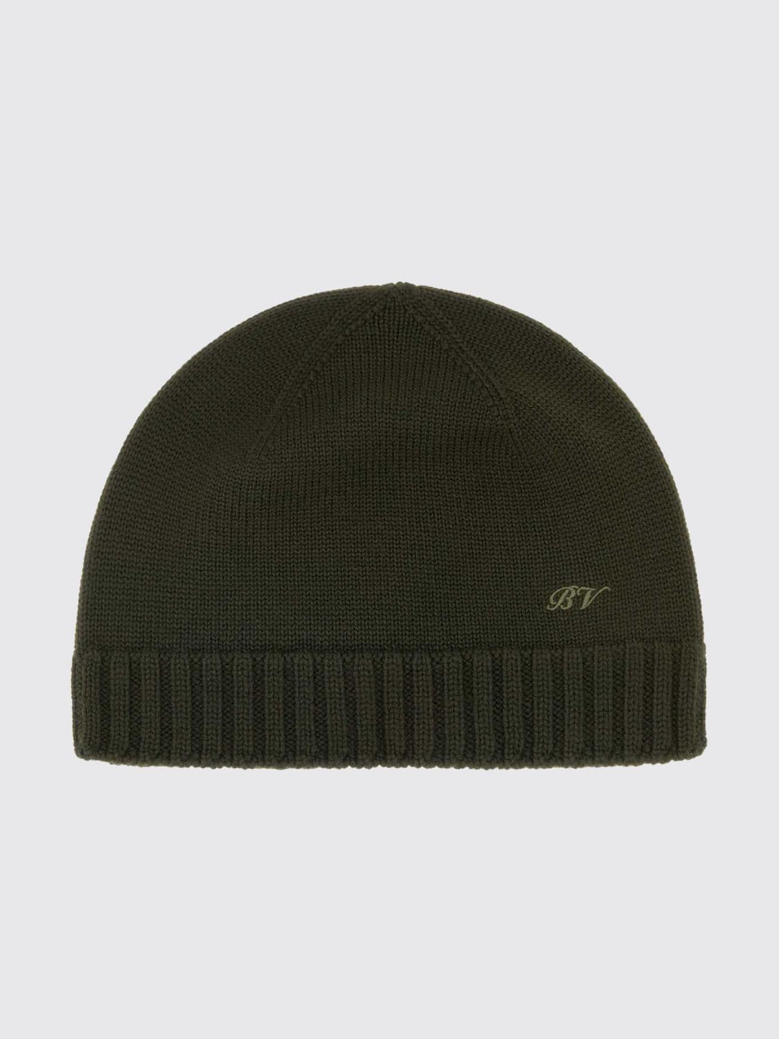 Bottega Veneta Ribbed Wool Beanie Hat with a Classic Cuffed Design