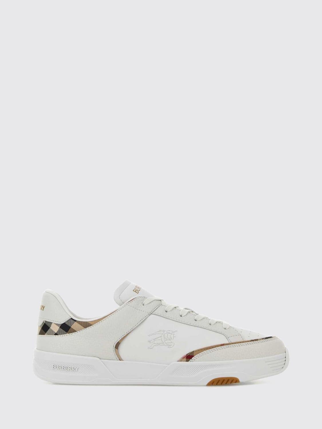 Burberry Harrow Sneakers in Vintage Check Coated Cotton with EKD Logo
