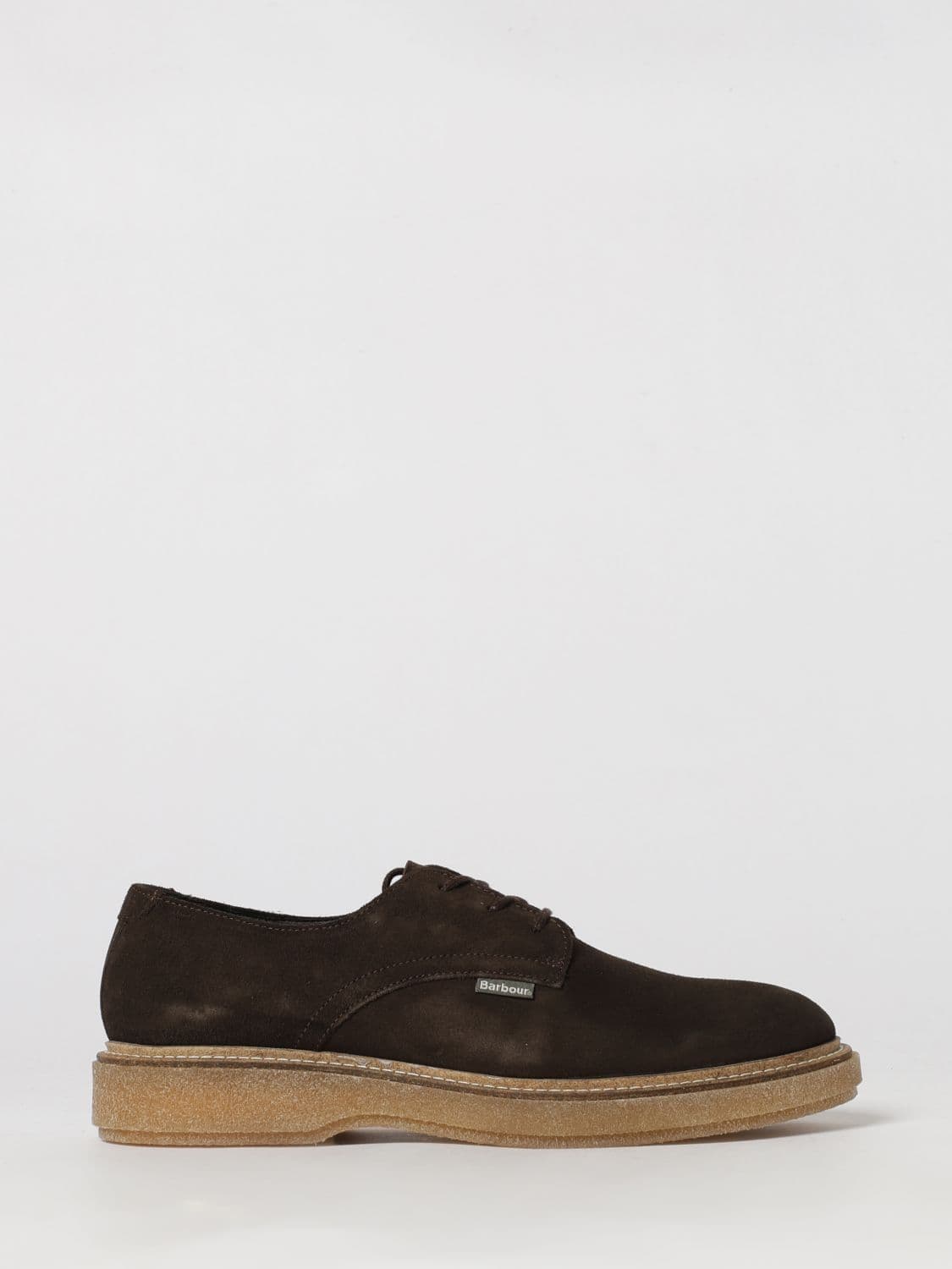Barbour Harefield Suede Derby Shoes with Rubber Sole