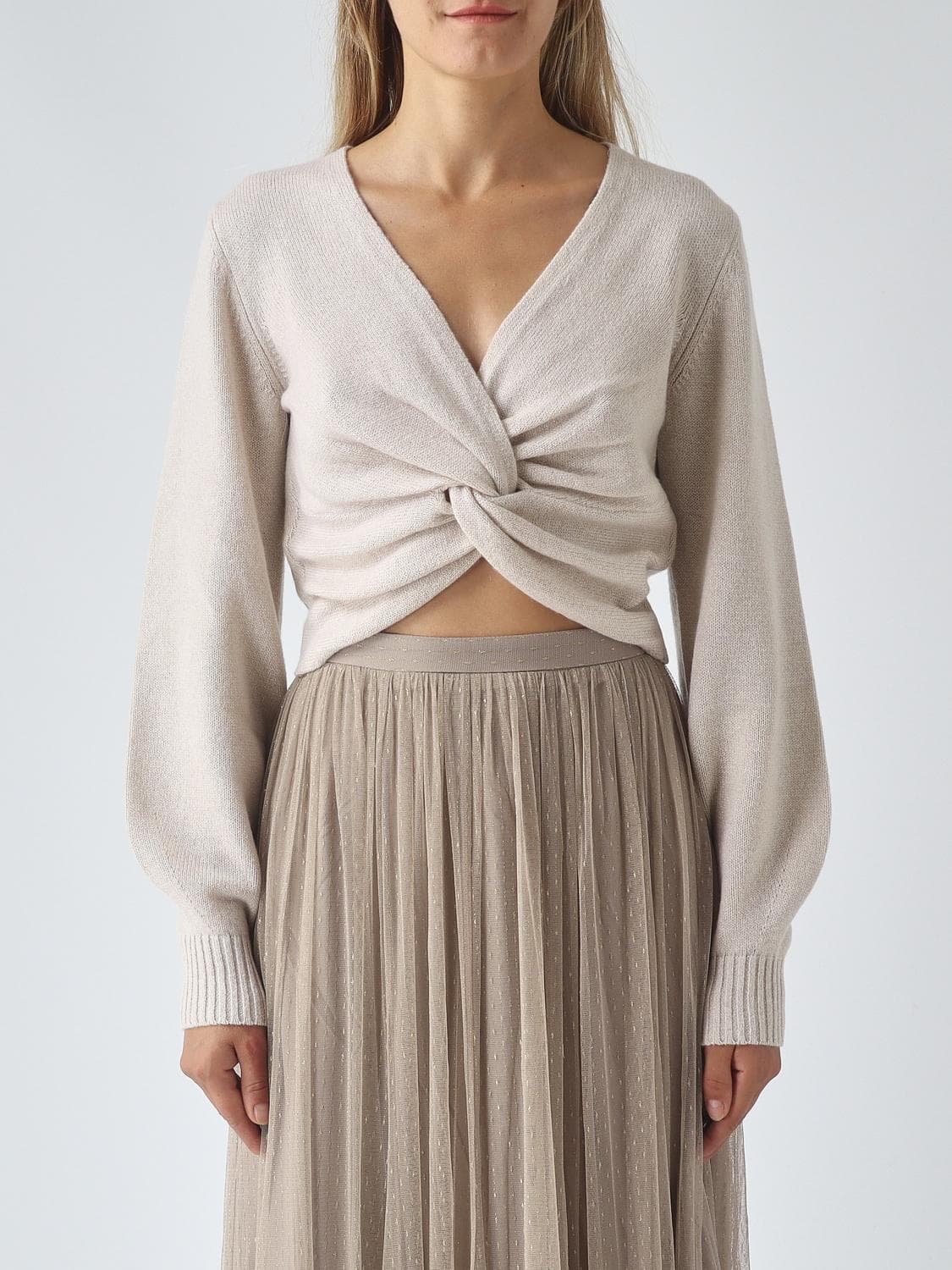 Twinset Sweater Woman color Yellow Cream