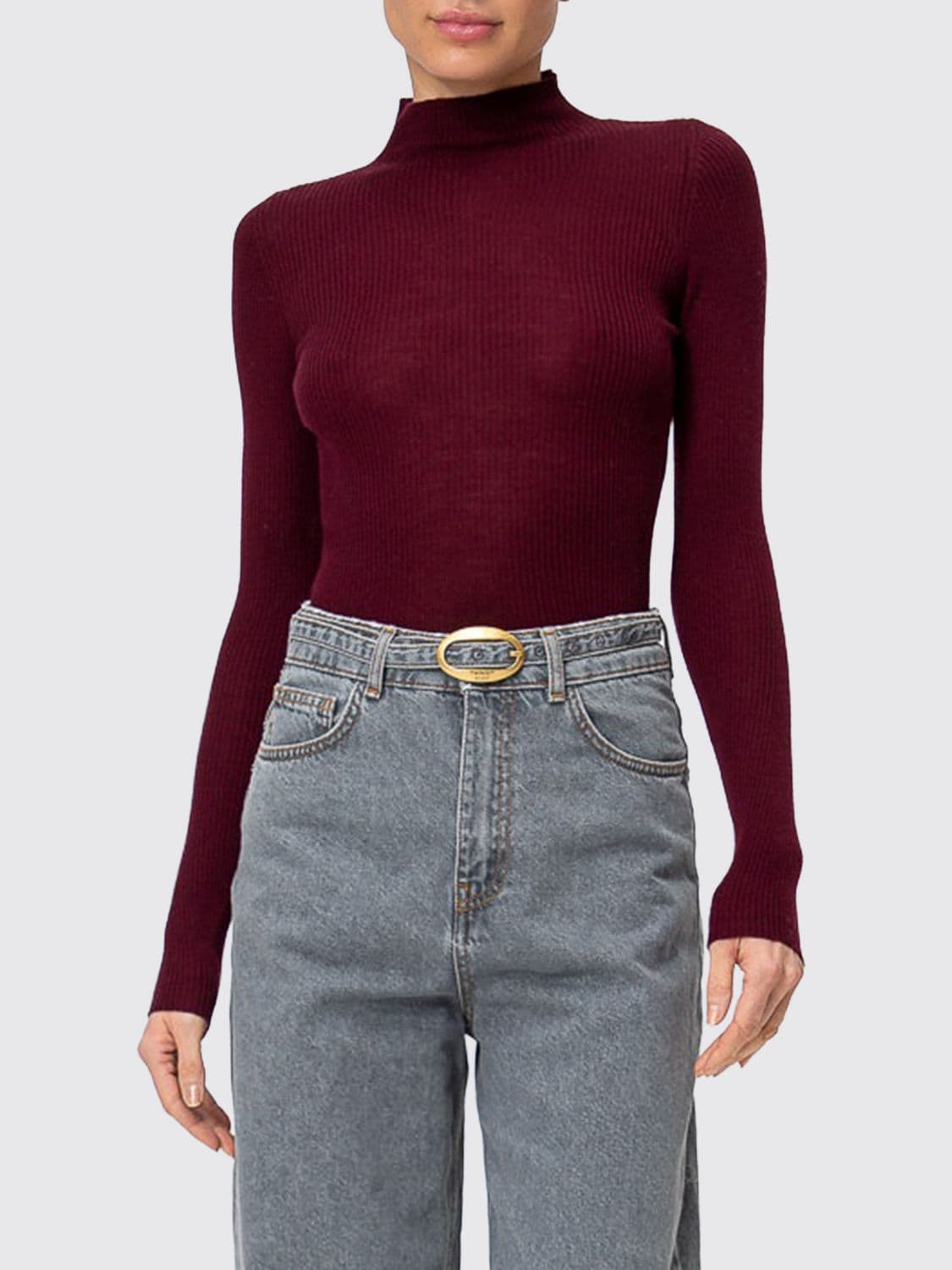 Twinset Sweater Woman color Burgundy