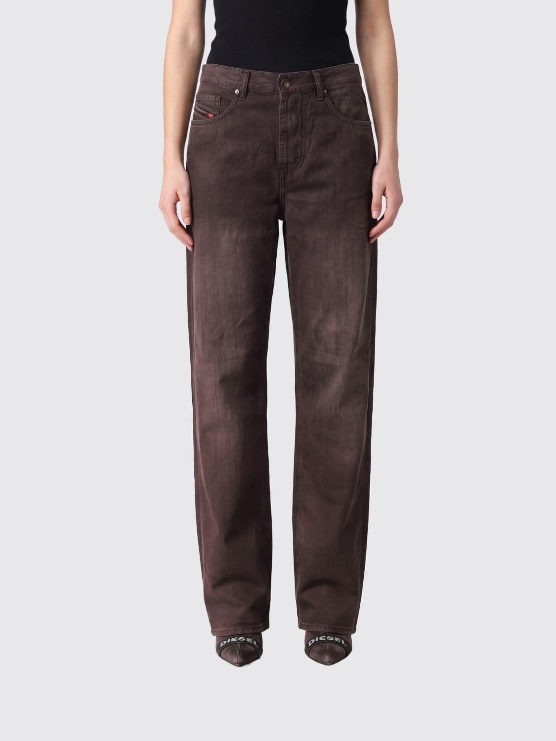 Diesel Jeans Woman color Brown