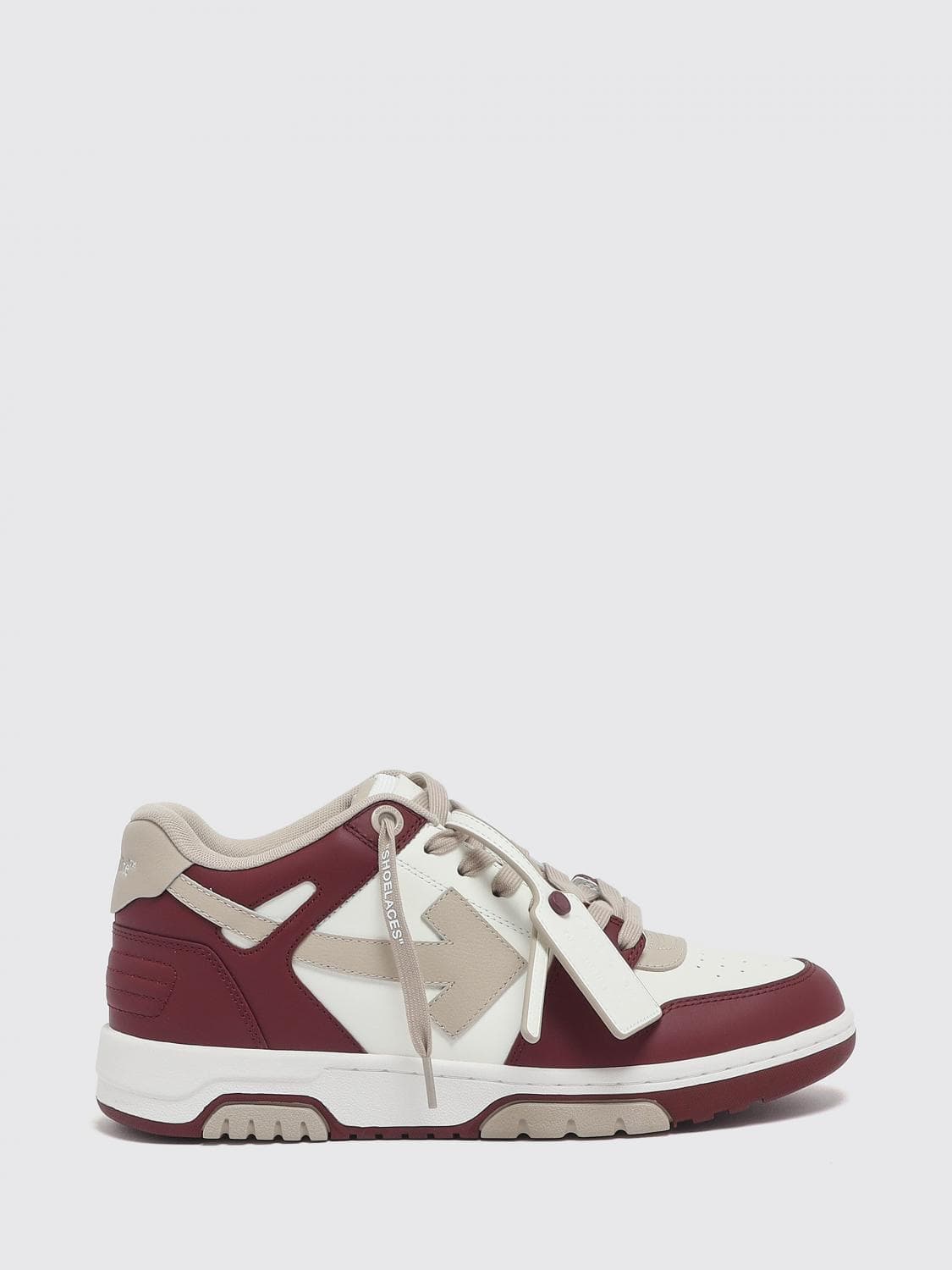 Off-White Sneakers Men color Burgundy