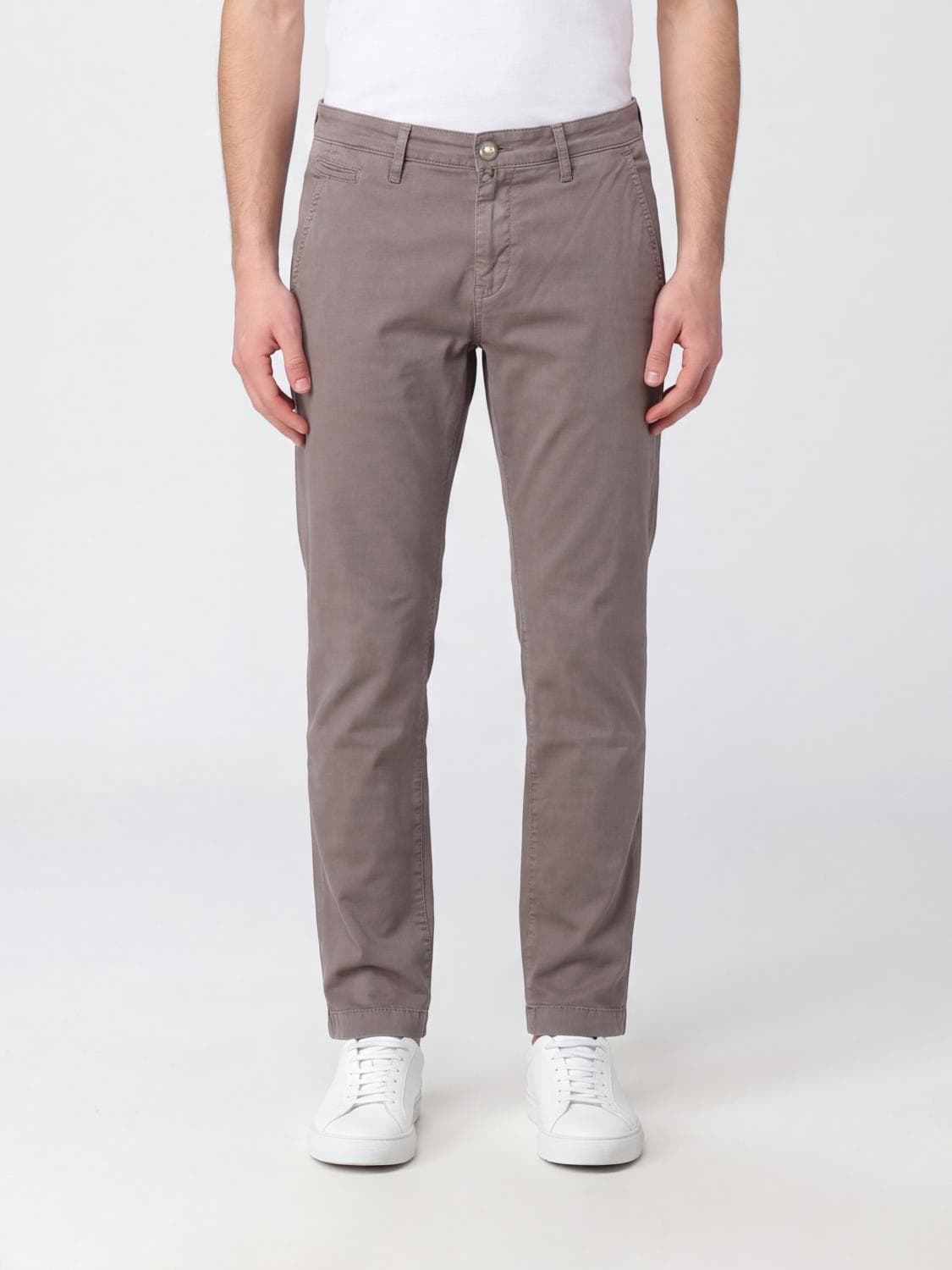 Jacob Cohen Mid-Rise Slim-Fit Cotton Chino Trousers with Slant Pockets