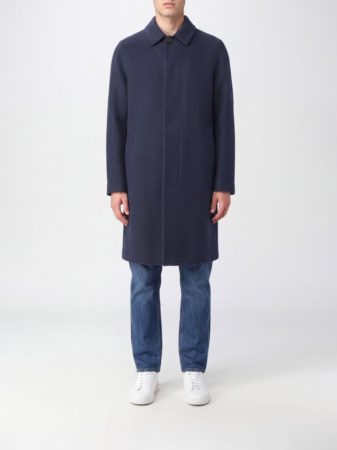 Aspesi Coat Men color Blue