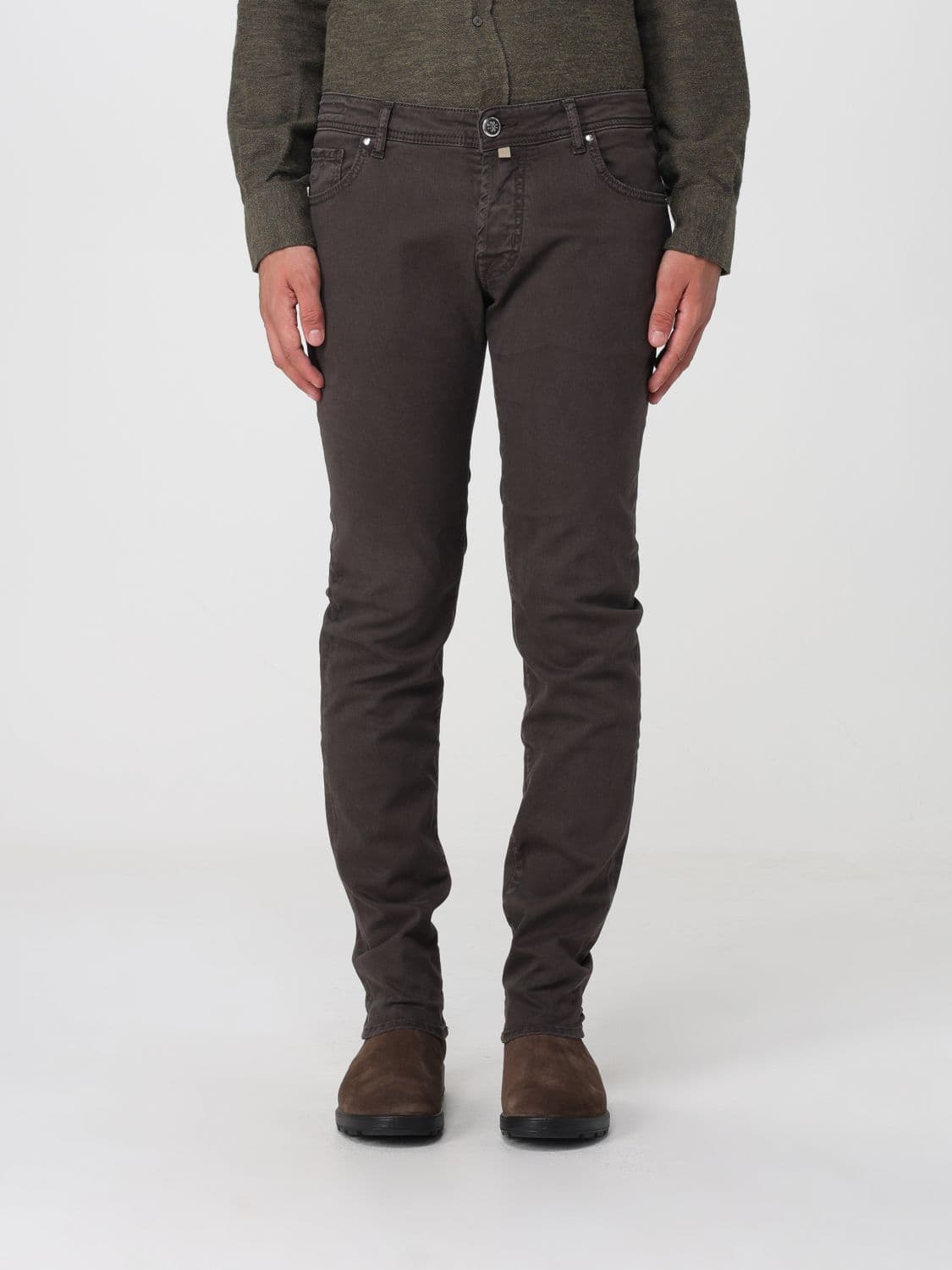 Jacob Cohen Nick Slim Fit Five-Pocket Trousers in Cotton Blend