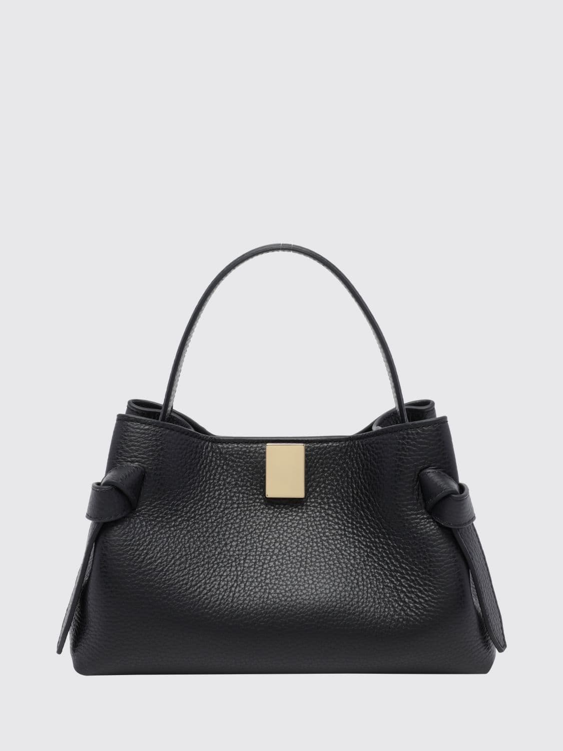 Yuzefi Gyoza Grained Calfskin Leather Mini Bag with Shoulder Strap