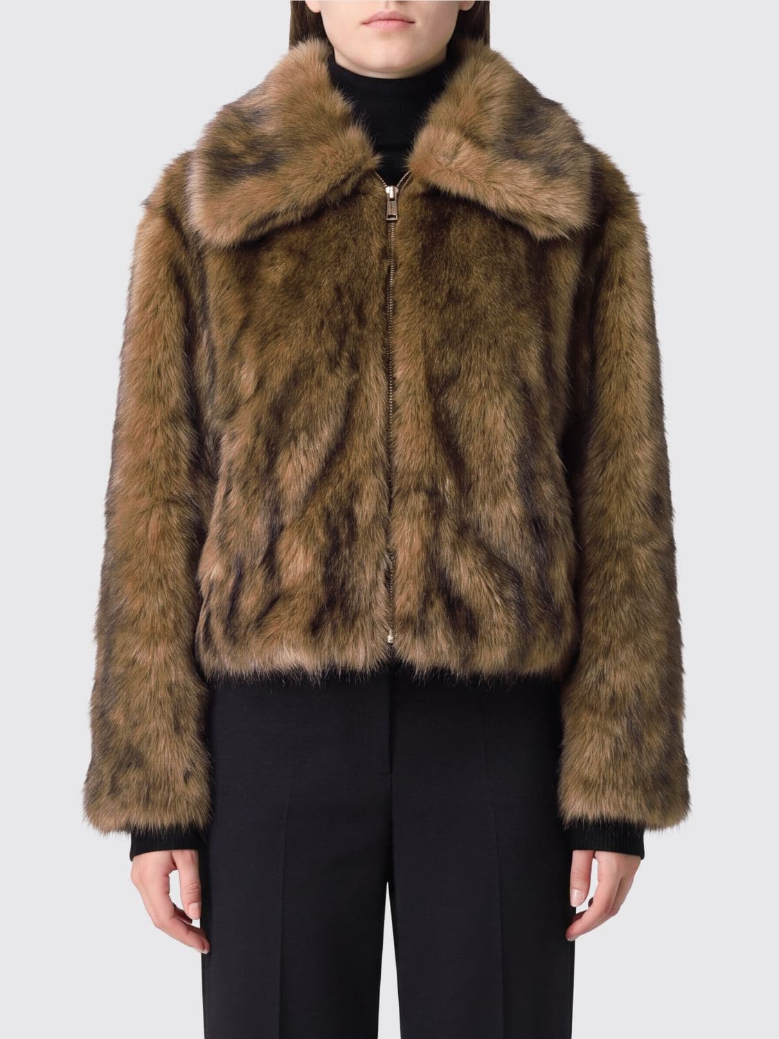 Michael Kors Jacket Woman color Camel