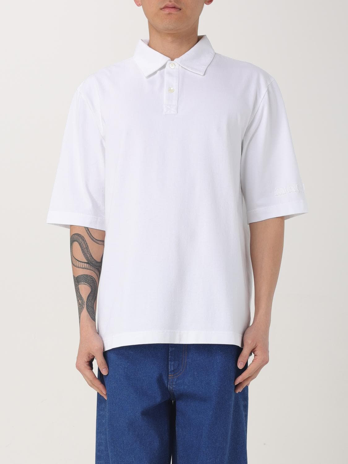 Marni Polo Shirt Men color White · 48