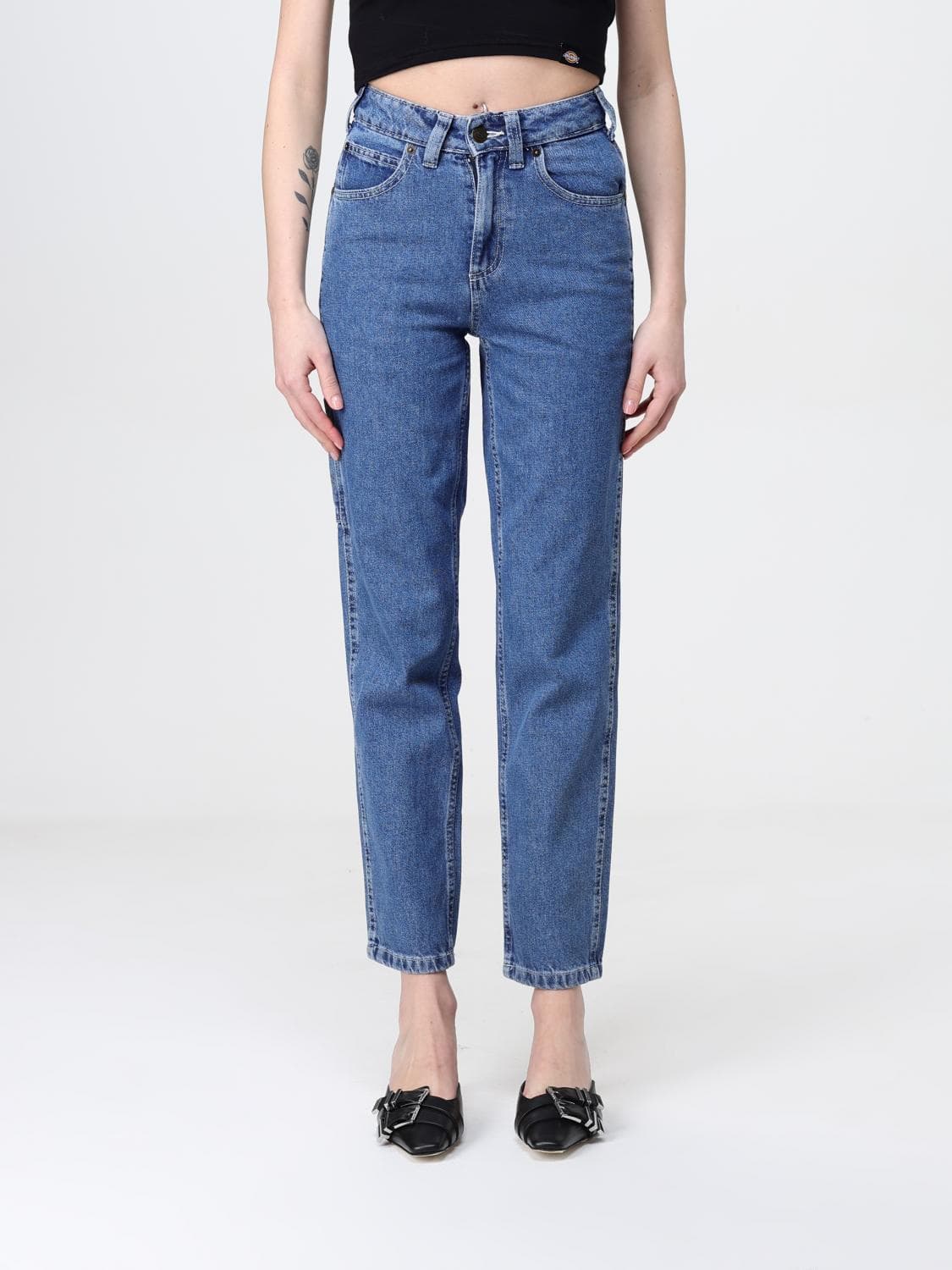 Dickies Jeans Woman color Blue