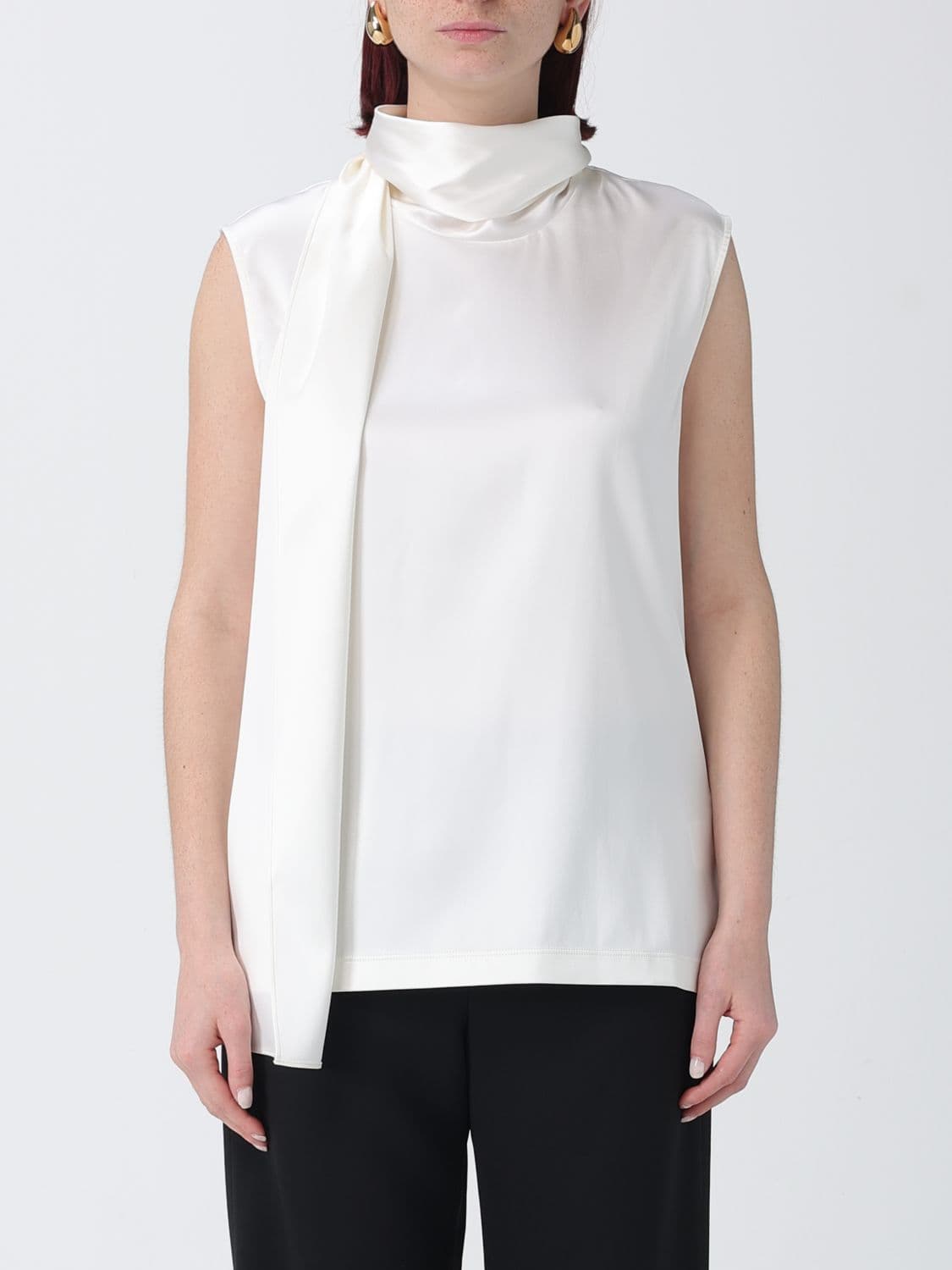 Bottega Veneta Sleeveless Silk Blouse