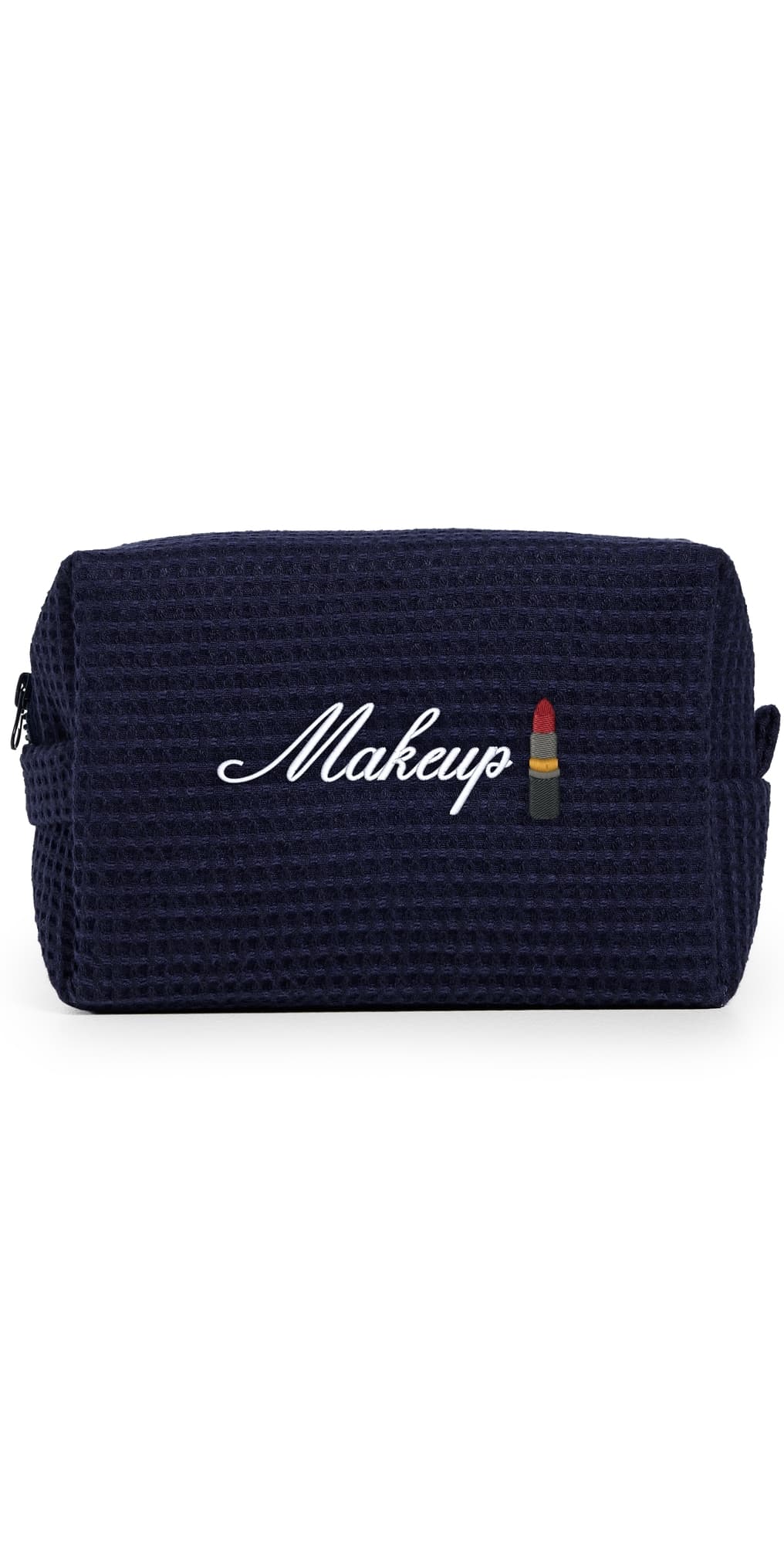 Abbode Makeup Waffle Pouch Navy