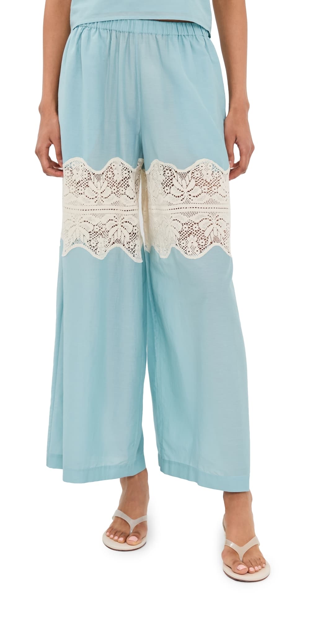 Alix of Bohemia Margie Sky Prima Lace Pants Light Blue