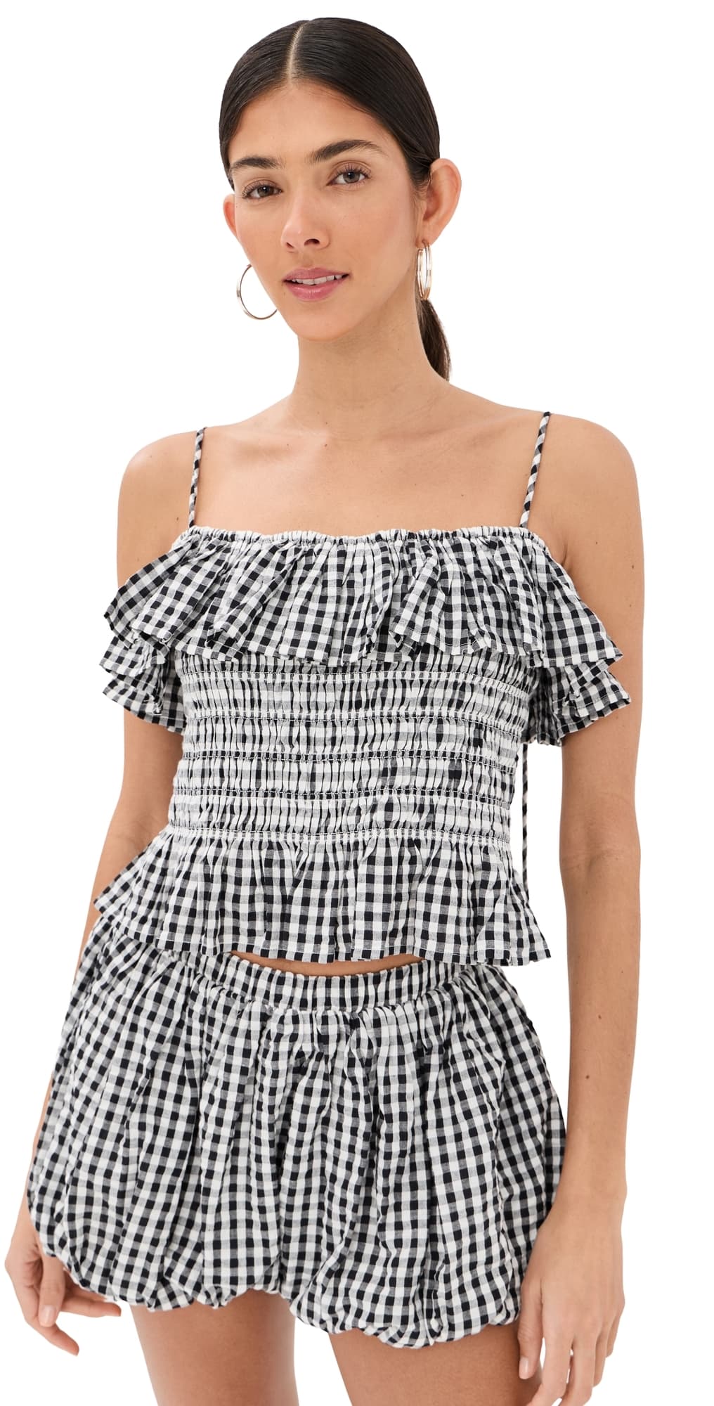 Alix of Bohemia Clara Sideshow Check Top Multi Color