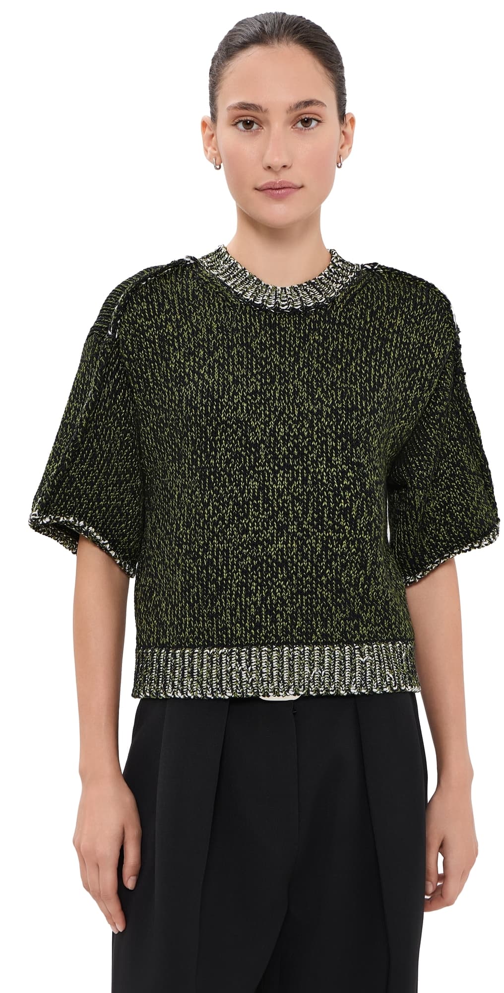 Aisling Camps Mouliné Perfect T-Shirt Moss Mouliné