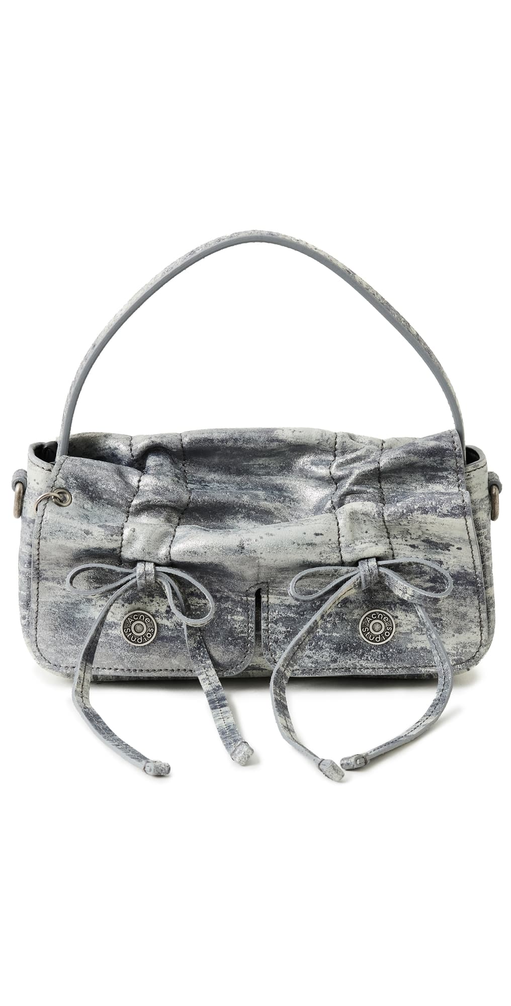 Acne Studios Multipocket Micro Dirty Snow Bag Grey
