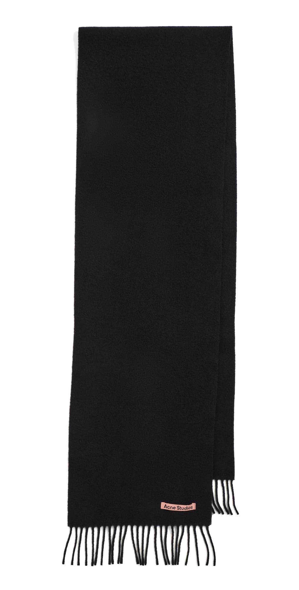 Acne Studios Canada Skinny Wool Scarf Black