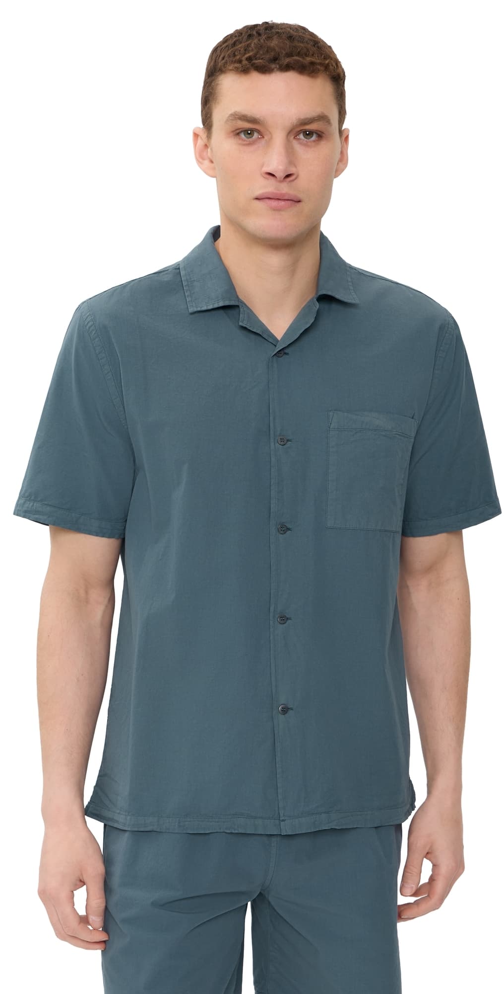 Alex Crane Air Cotton Camp Shirt Lake