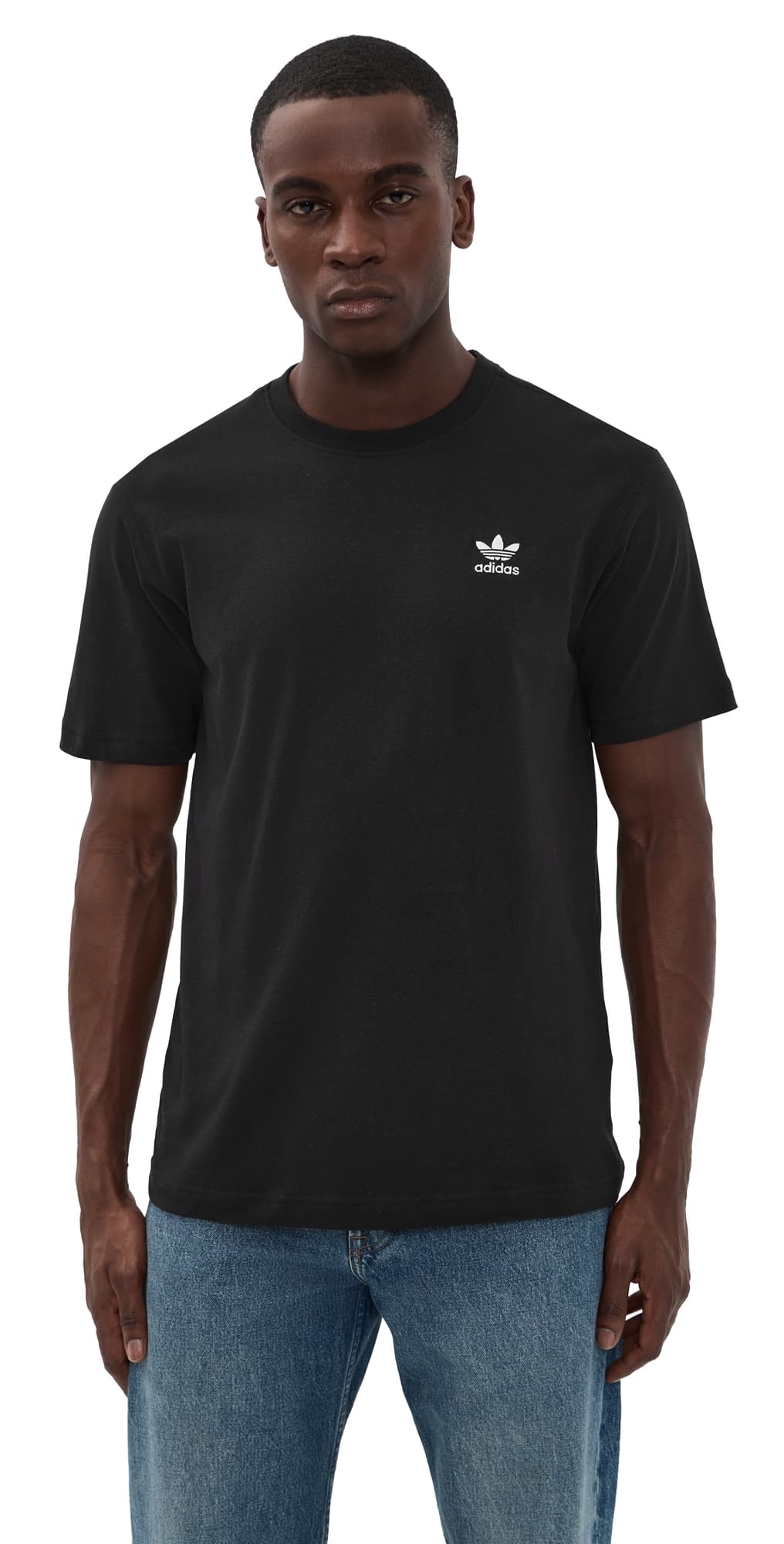 adidas Trefoil Essentials Tee Black